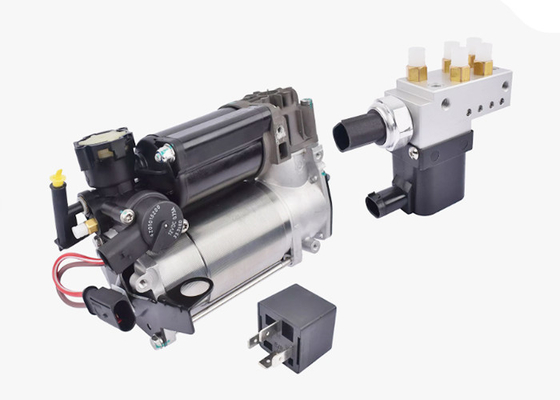 Air Suspension Compressor A2113200158 + Valve Control Block Set voor Mercedes Benz W219 W211.